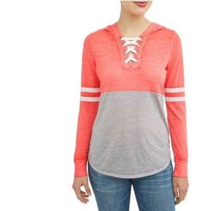 -NWT-Long Sleeve Hooded Shirt